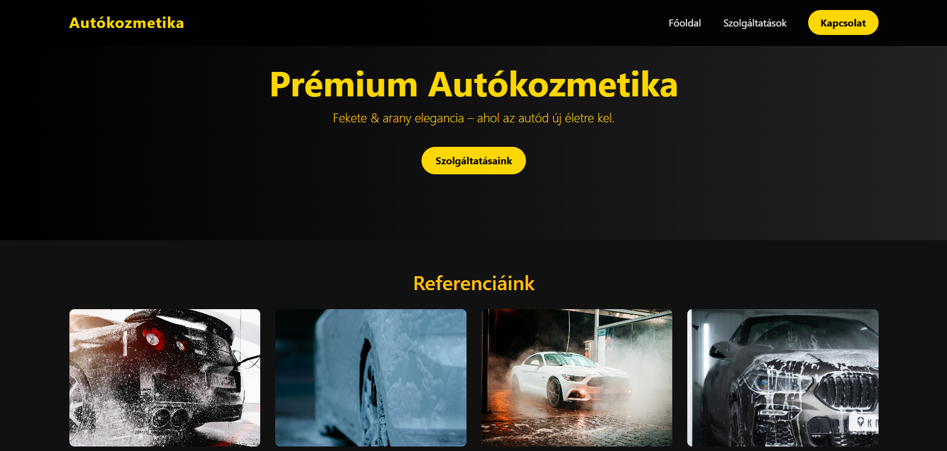 Autókozmetika élő példa