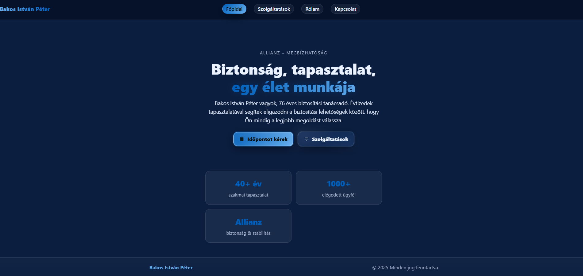 Bakos István Péter élő példa